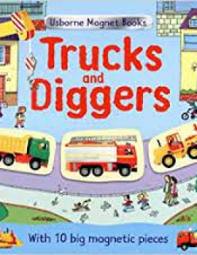 Usborne Magnet Books Truck and Diggers