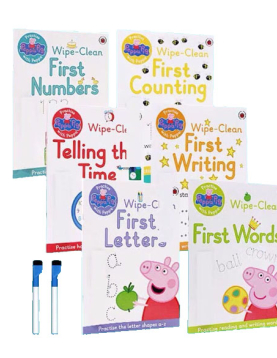 Peppa pig Wipe-Clean Activity Books Set of 8