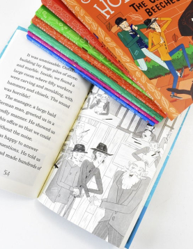 Sherlock Holmes Children's Collection- Shadows, Secrets and Stolen Treasure- Set 1 Purple Pack