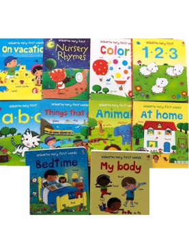 Usborne Very First Words 10 Books Box Set